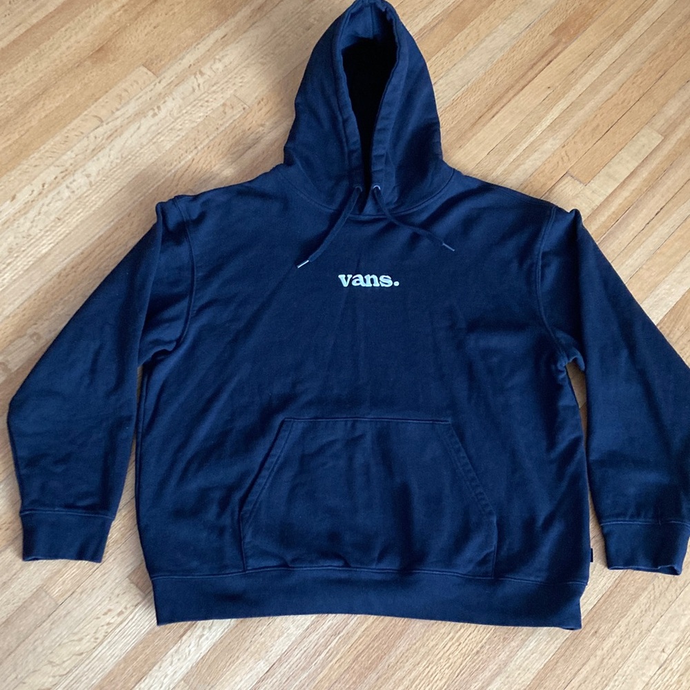 Men’s XL Vans Dark Blue Men's Hoodie white embroidery
